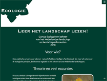 Tablet Screenshot of ecologiecursus.nl